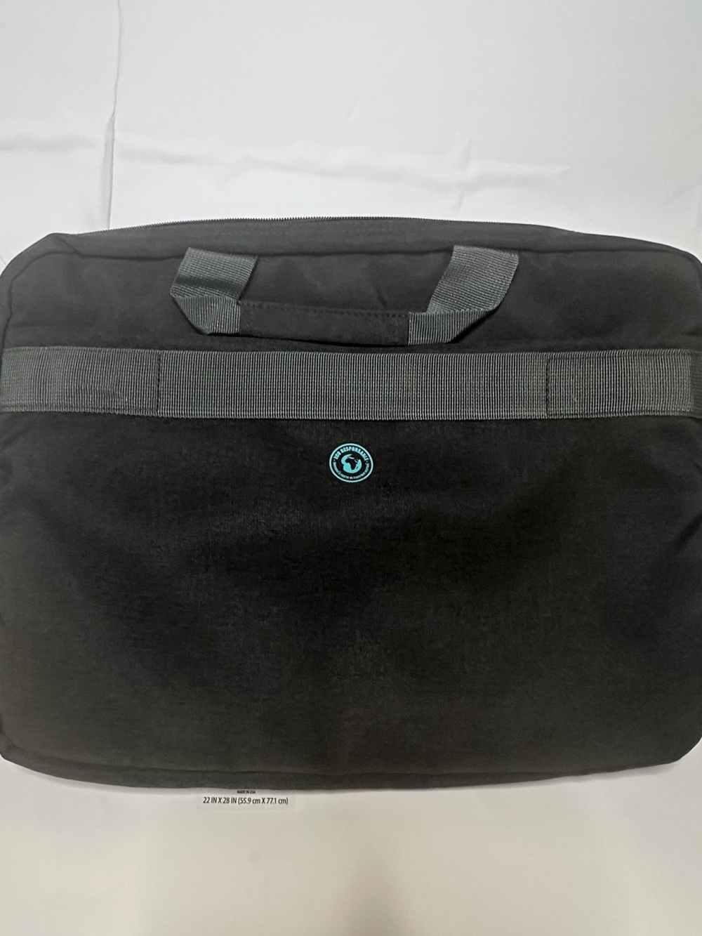 Black  Laptop Briefcase with Teal Accent